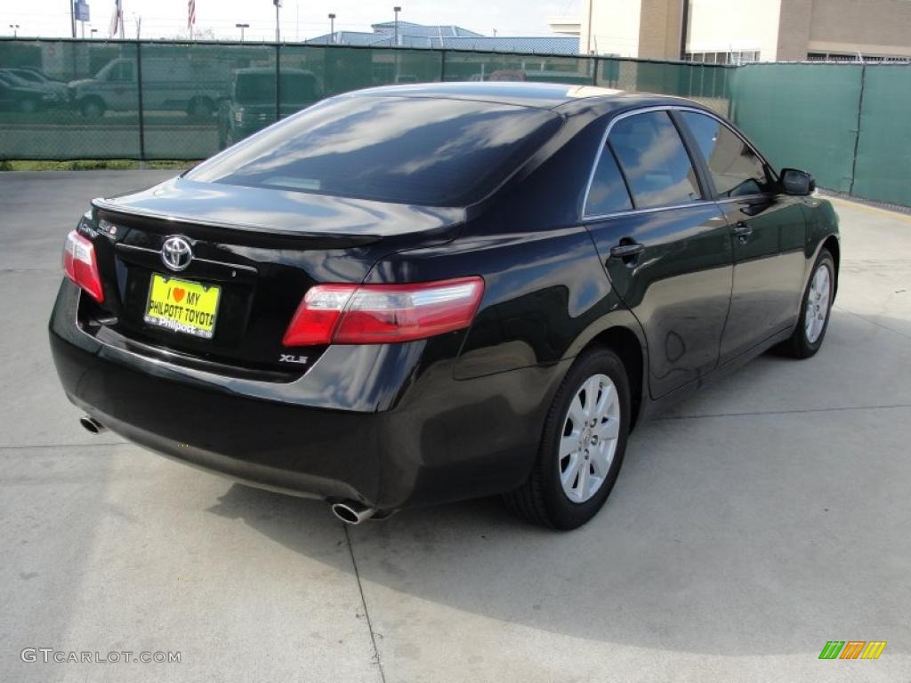 2007 Camry XLE V6 - Black / Ash photo #3