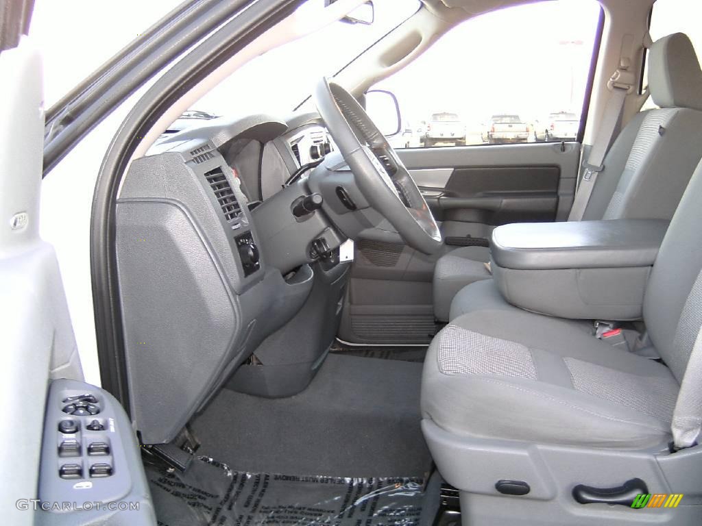 2008 Ram 1500 SLT Quad Cab - Bright White / Medium Slate Gray photo #10