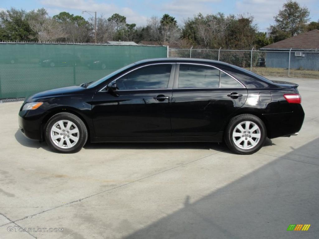 2007 Camry XLE V6 - Black / Ash photo #6