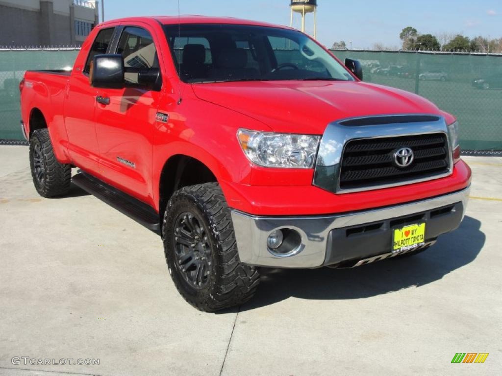 Radiant Red 2007 Toyota Tundra SR5 TRD Double Cab 4x4 Exterior Photo #42856410
