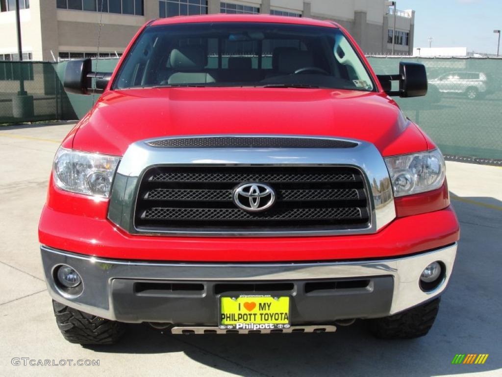 2007 Tundra SR5 TRD Double Cab 4x4 - Radiant Red / Graphite Gray photo #8