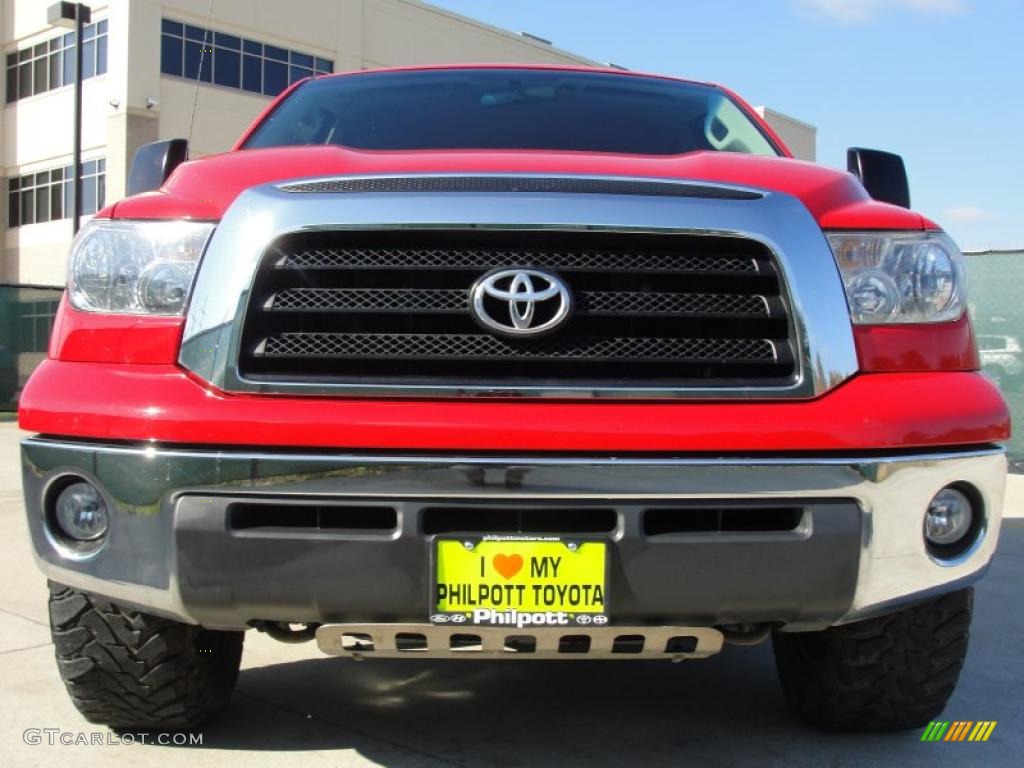 2007 Tundra SR5 TRD Double Cab 4x4 - Radiant Red / Graphite Gray photo #9