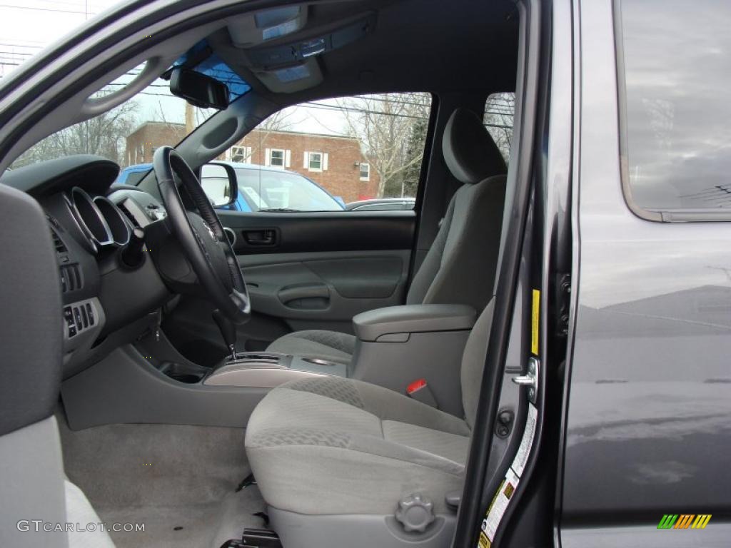 Graphite Gray Interior 2009 Toyota Tacoma V6 SR5 Double Cab 4x4 Photo #42860290