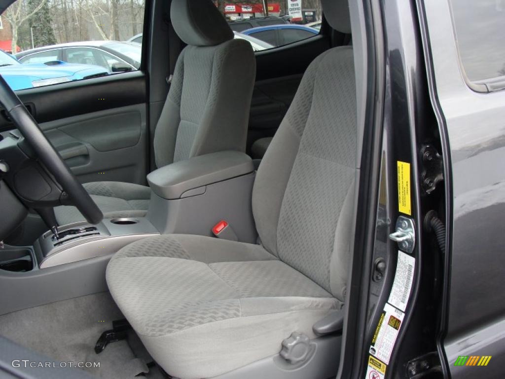 Graphite Gray Interior 2009 Toyota Tacoma V6 SR5 Double Cab 4x4 Photo #42860306