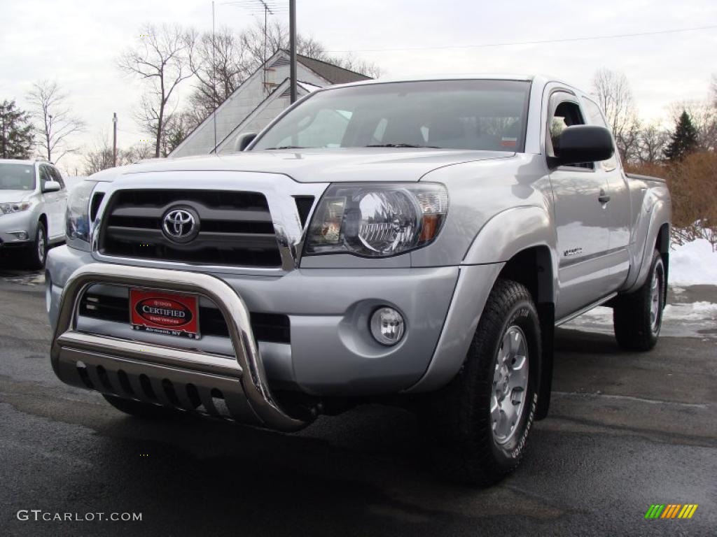 2009 Tacoma V6 SR5 Access Cab 4x4 - Silver Streak Mica / Graphite Gray photo #1