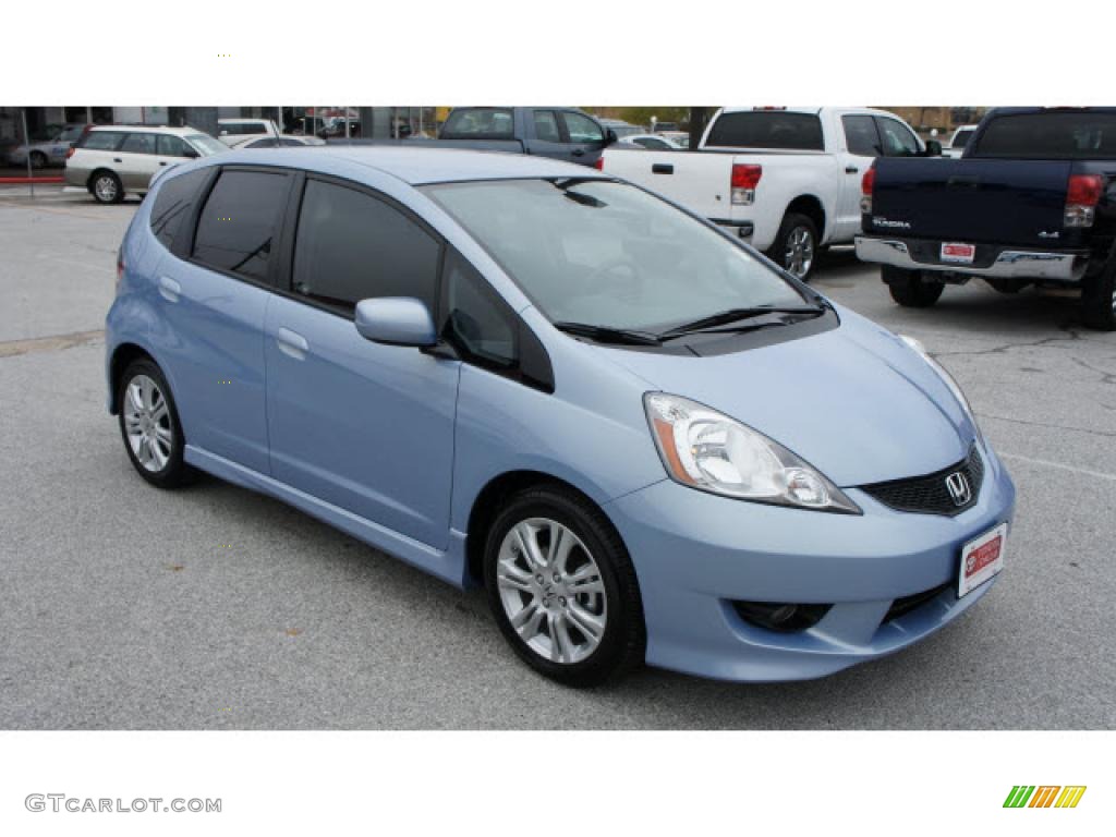 Tidewater Blue Metallic 2009 Honda Fit Sport Exterior Photo #42862438