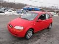 2005 Victory Red Chevrolet Aveo LS Hatchback  photo #5