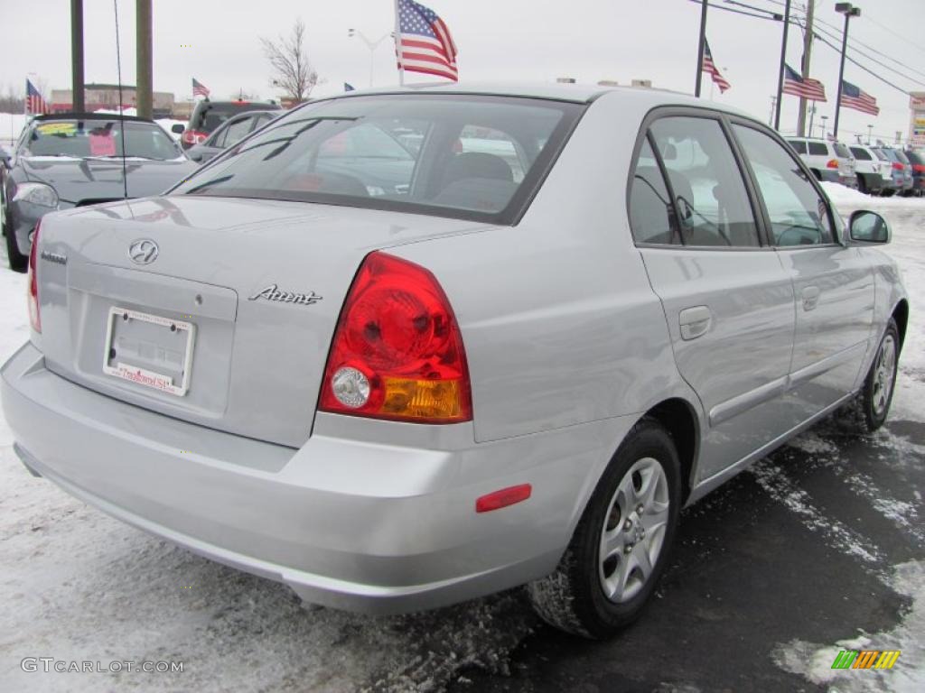 2003 Accent GL Sedan - Silver Mist Metallic / Gray photo #15