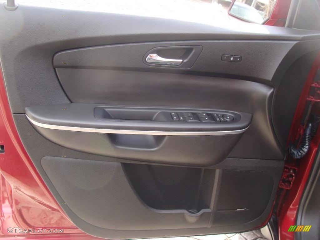 2009 GMC Acadia SLT AWD Ebony Door Panel Photo #42863650