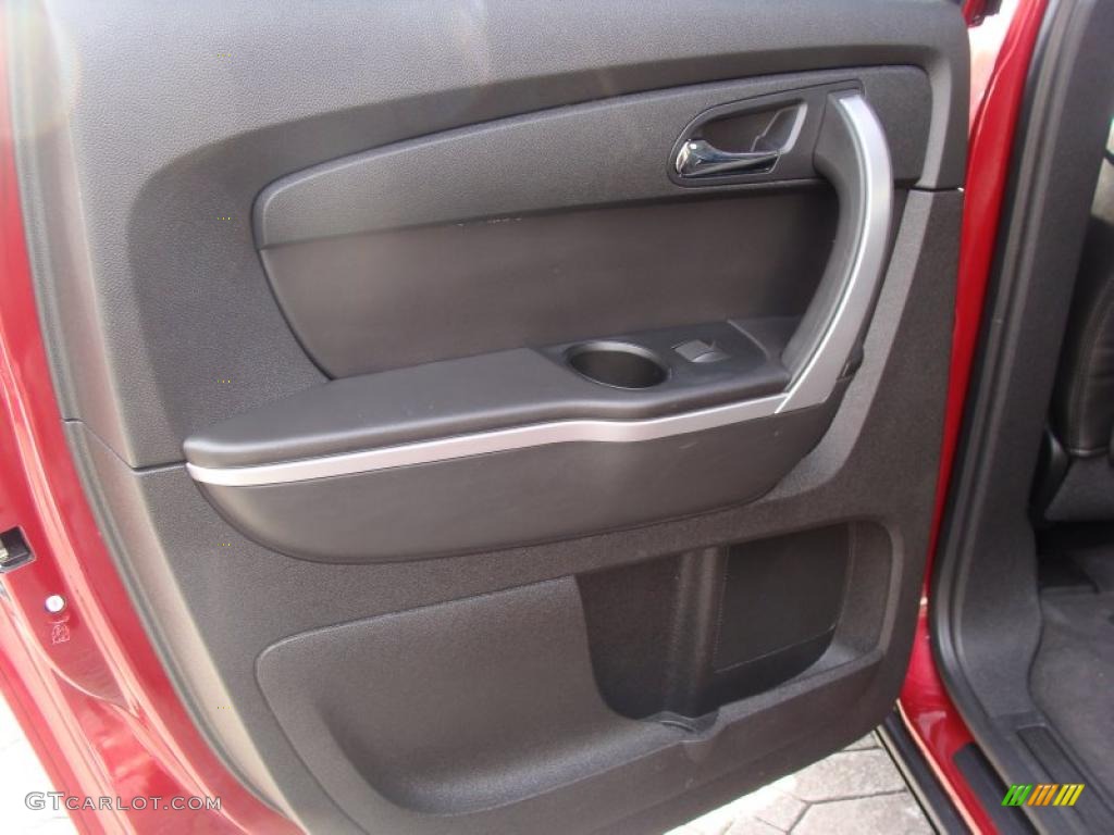 2009 GMC Acadia SLT AWD Ebony Door Panel Photo #42863838