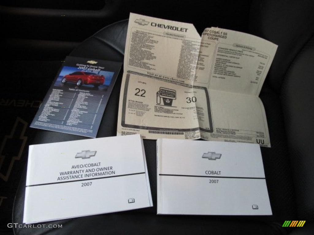 2007 Chevrolet Cobalt SS Supercharged Coupe Window Sticker Photos
