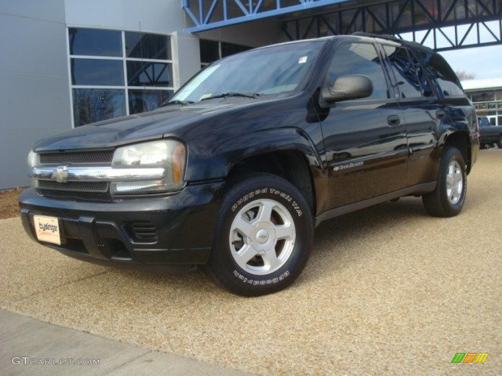 2002 TrailBlazer LS - Onyx Black / Dark Pewter photo #2