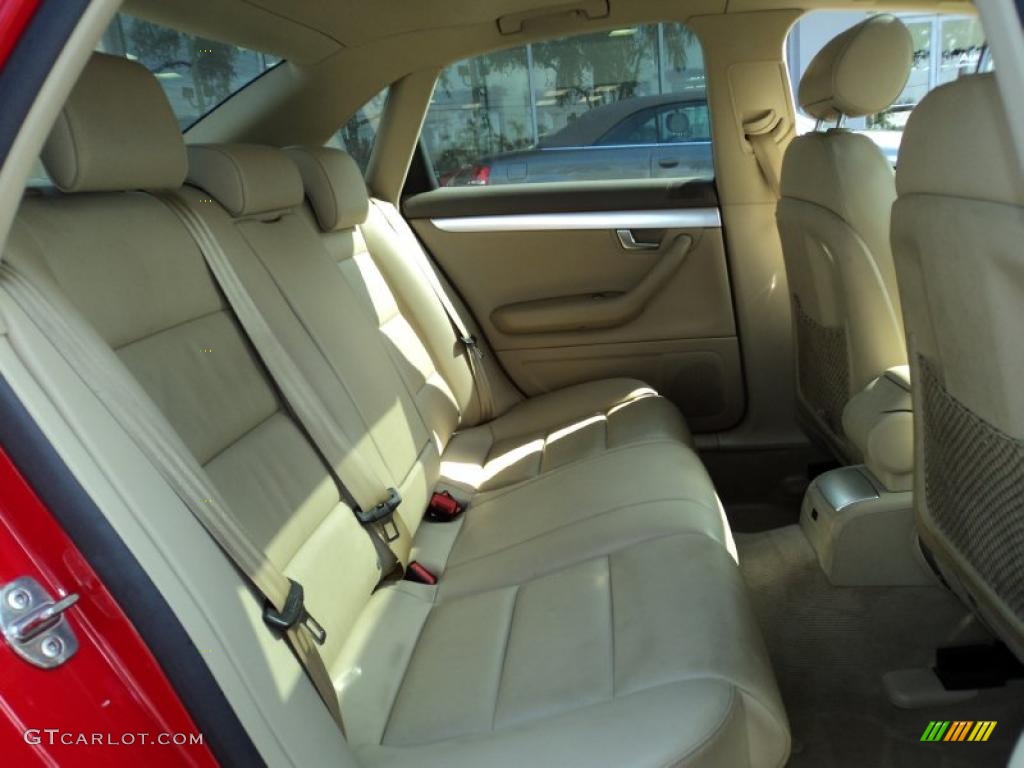 2008 A4 2.0T S-Line Sedan - Brilliant Red / Beige photo #18