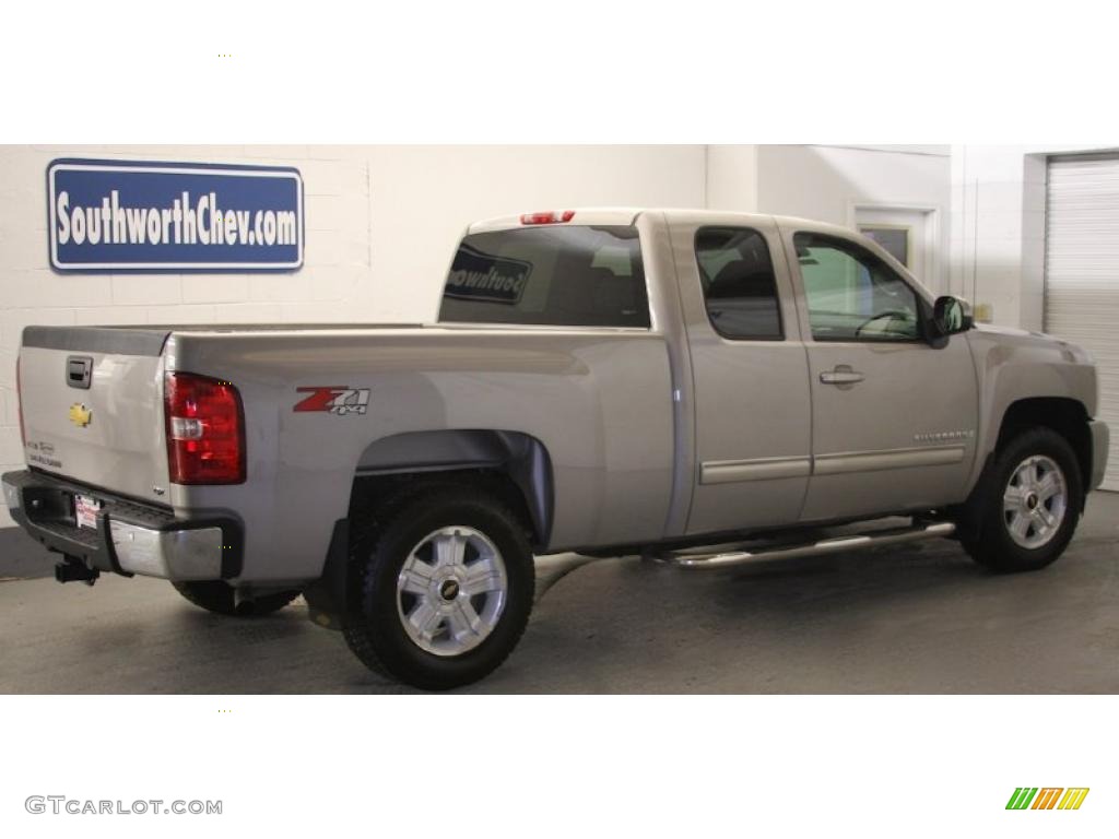 2009 Silverado 1500 LTZ Extended Cab 4x4 - Silver Birch Metallic / Light Cashmere photo #1