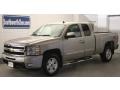 2009 Silver Birch Metallic Chevrolet Silverado 1500 LTZ Extended Cab 4x4  photo #2