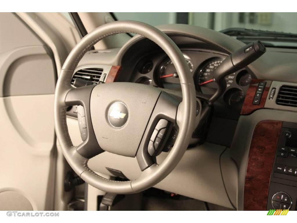 2009 Silverado 1500 LTZ Extended Cab 4x4 - Silver Birch Metallic / Light Cashmere photo #10