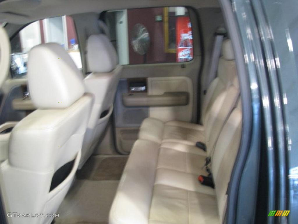 2004 F150 Lariat SuperCrew 4x4 - Aspen Green Metallic / Tan photo #6