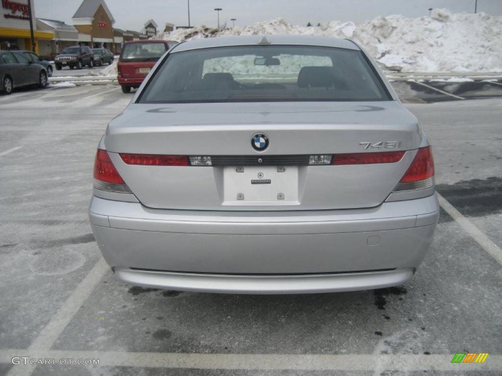 2003 7 Series 745i Sedan - Titanium Silver Metallic / Black/Natural Brown photo #10