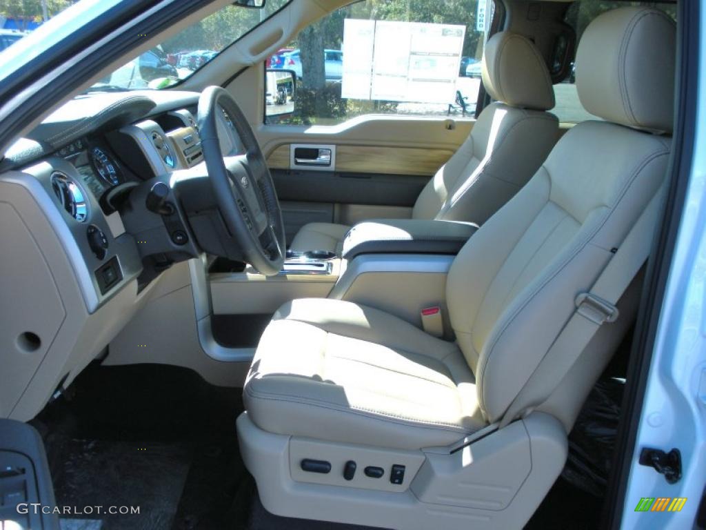 Pale Adobe Interior 2011 Ford F150 Lariat SuperCrew Photo #42874859