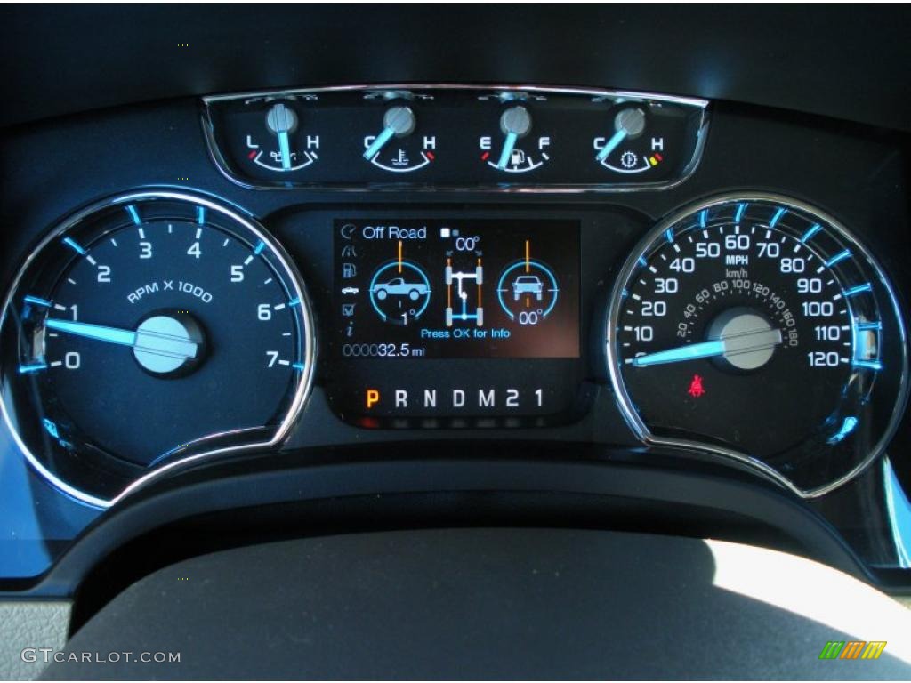 2011 Ford F150 Lariat SuperCrew Gauges Photo #42874907