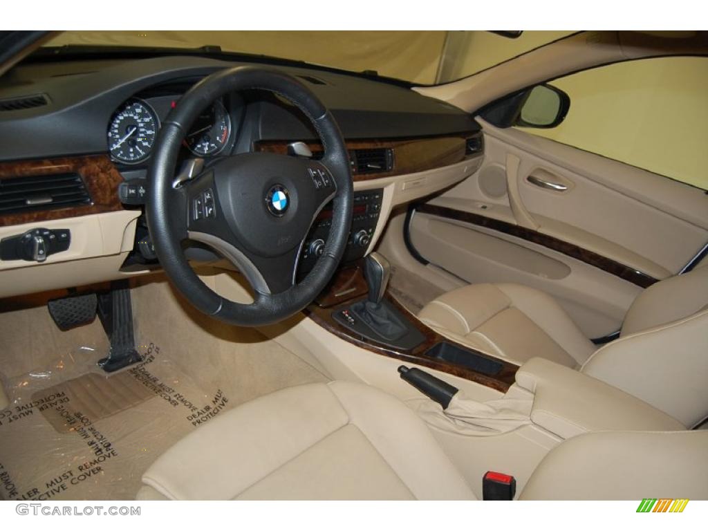 2009 3 Series 335i Sedan - Alpine White / Beige photo #18