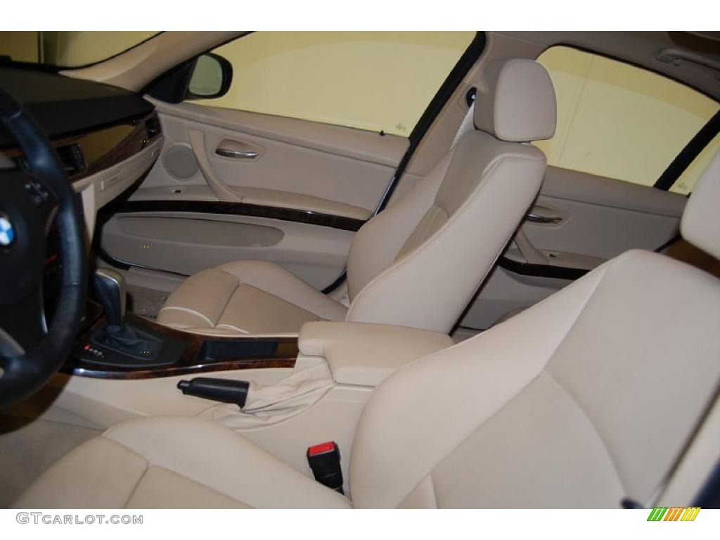 2009 3 Series 335i Sedan - Alpine White / Beige photo #19