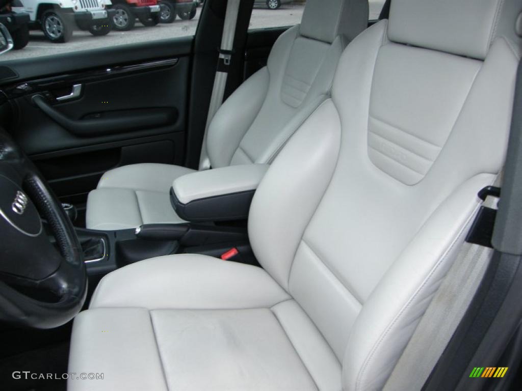 Silver Interior 2004 Audi S4 4.2 quattro Sedan Photo #42878523