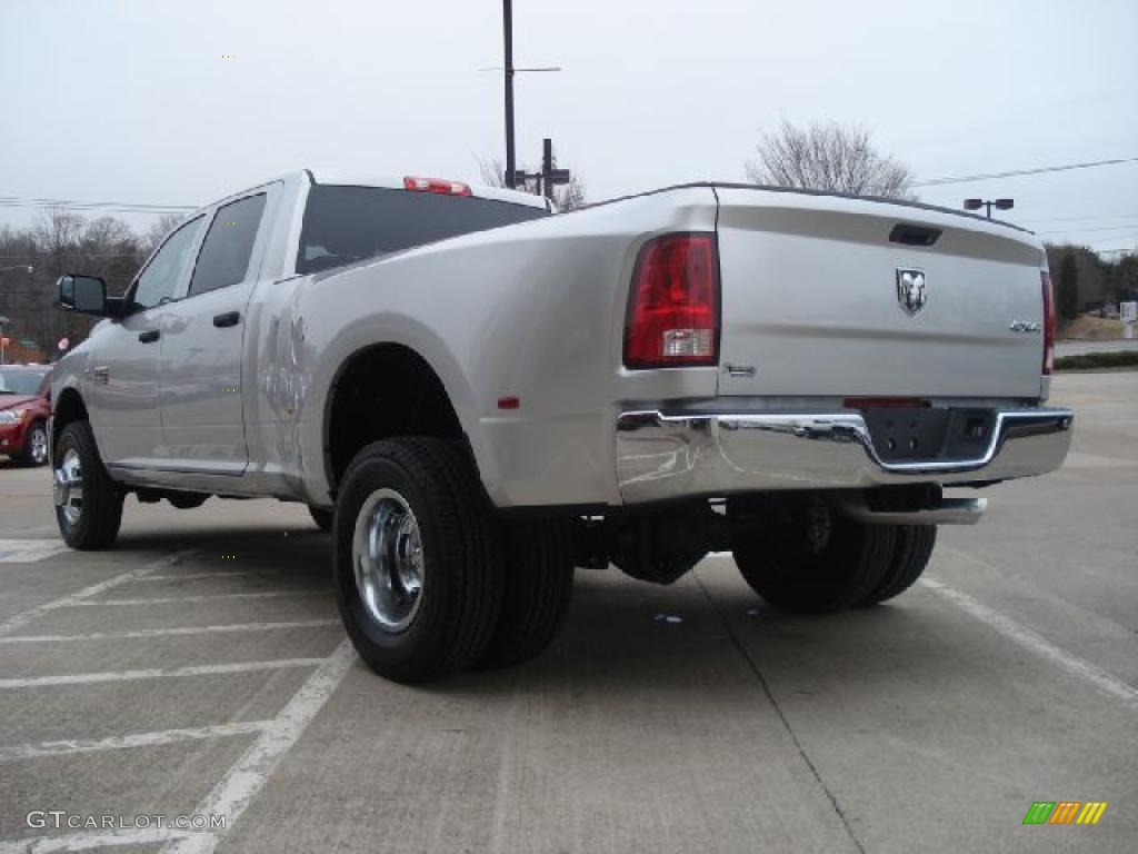 Bright Silver Metallic 2011 Dodge Ram 3500 HD ST Crew Cab 4x4 Dually Exterior Photo #42879129