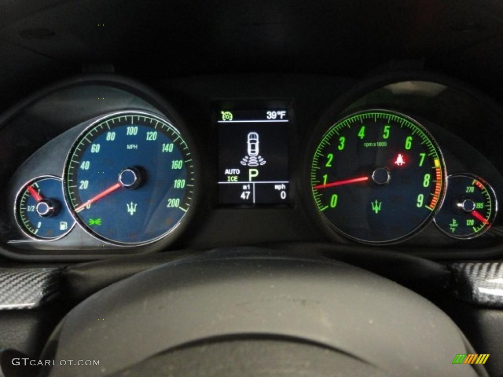 2011 Maserati GranTurismo S Automatic Gauges Photo #42879364