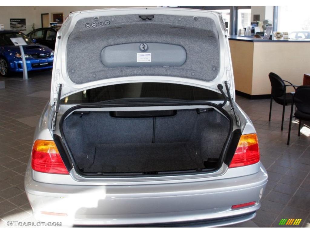 2001 3 Series 325i Coupe - Titanium Silver Metallic / Black photo #7