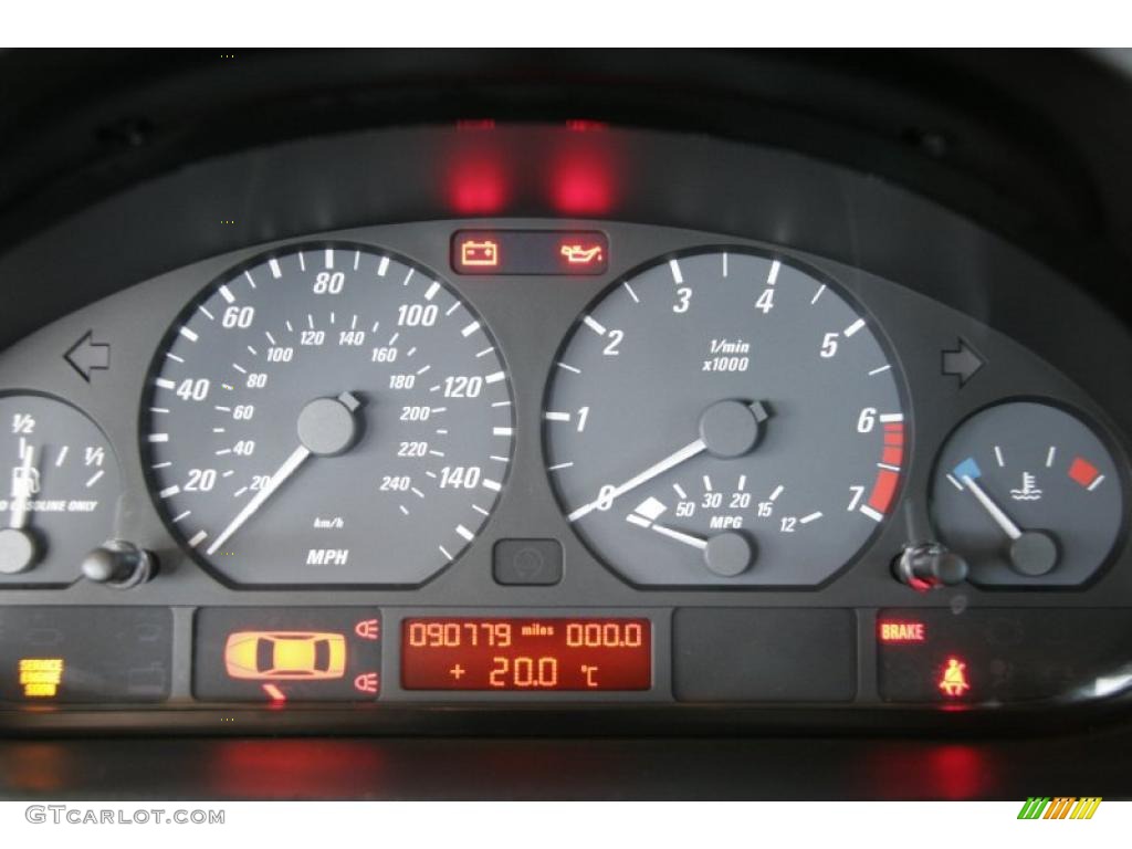 2001 BMW 3 Series 325i Coupe Gauges Photo #42880660