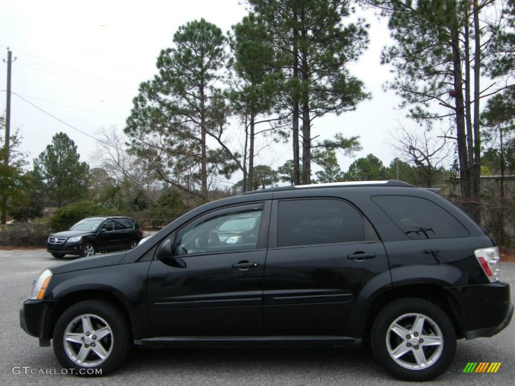 2005 Equinox LT AWD - Black / Light Gray photo #2