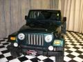 2000 Forest Green Pearl Jeep Wrangler Sahara 4x4  photo #1