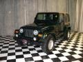 2000 Forest Green Pearl Jeep Wrangler Sahara 4x4  photo #14