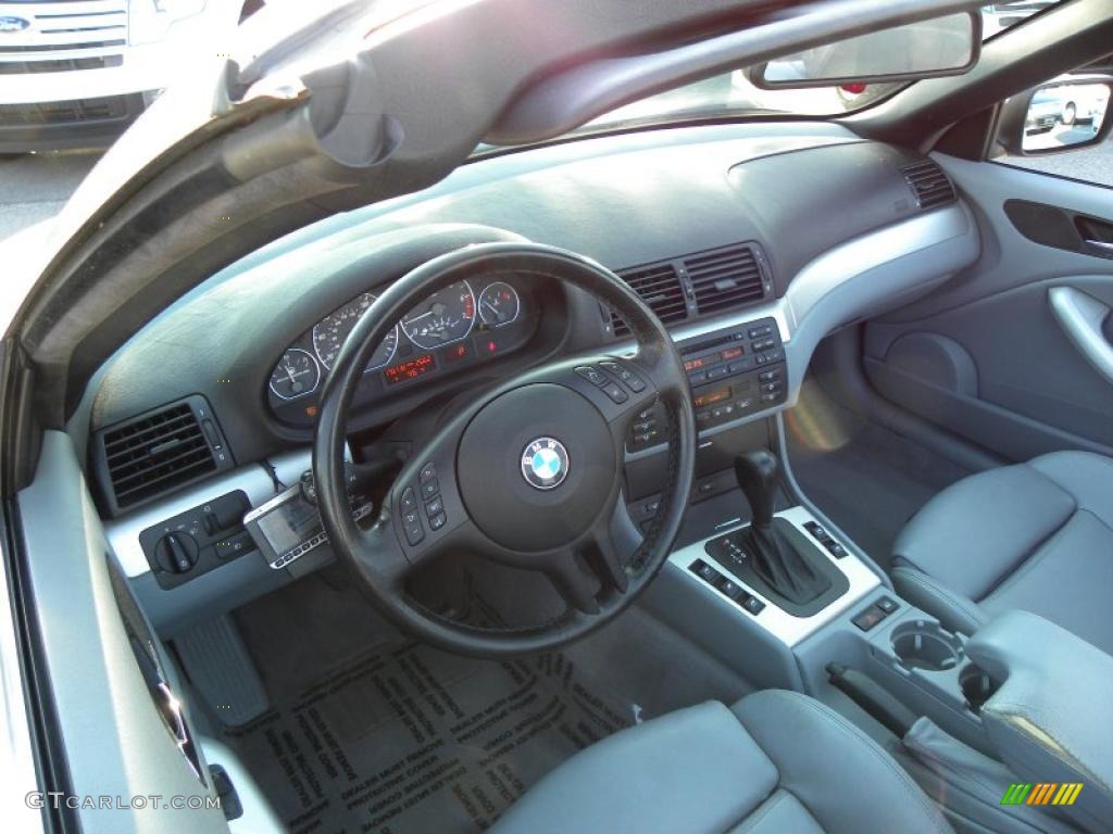 2002 3 Series 330i Convertible - Titanium Silver Metallic / Grey photo #3