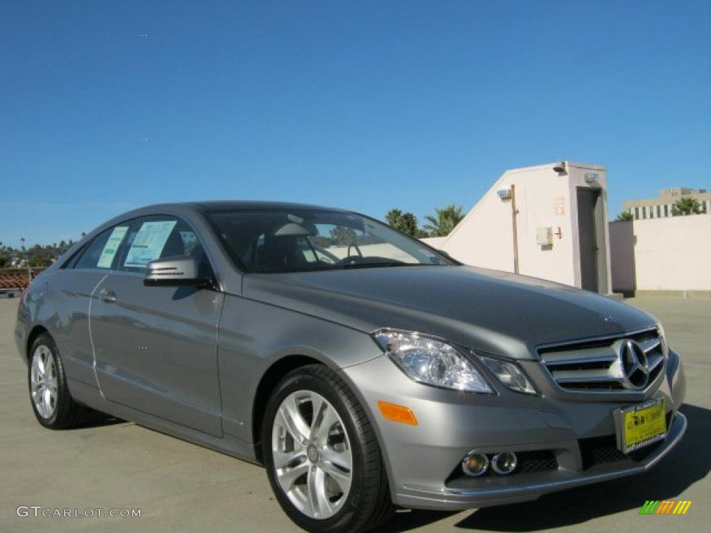 2011 E 350 Coupe - Palladium Silver Metallic / Black photo #1