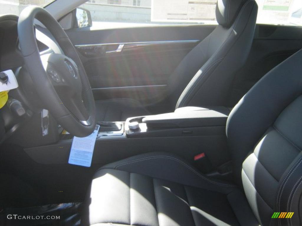 Black Interior 2011 Mercedes-Benz E 350 Coupe Photo #42886305