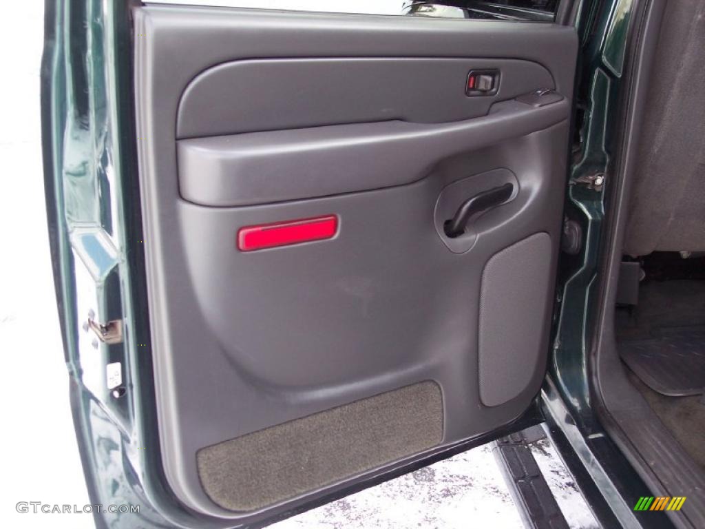 2004 Silverado 1500 LT Crew Cab 4x4 - Dark Green Metallic / Medium Gray photo #36