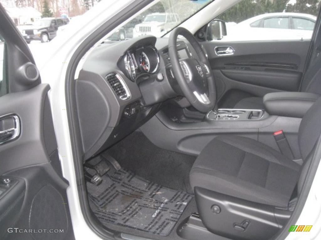 Black Interior 2011 Dodge Durango Crew 4x4 Photo #42889533