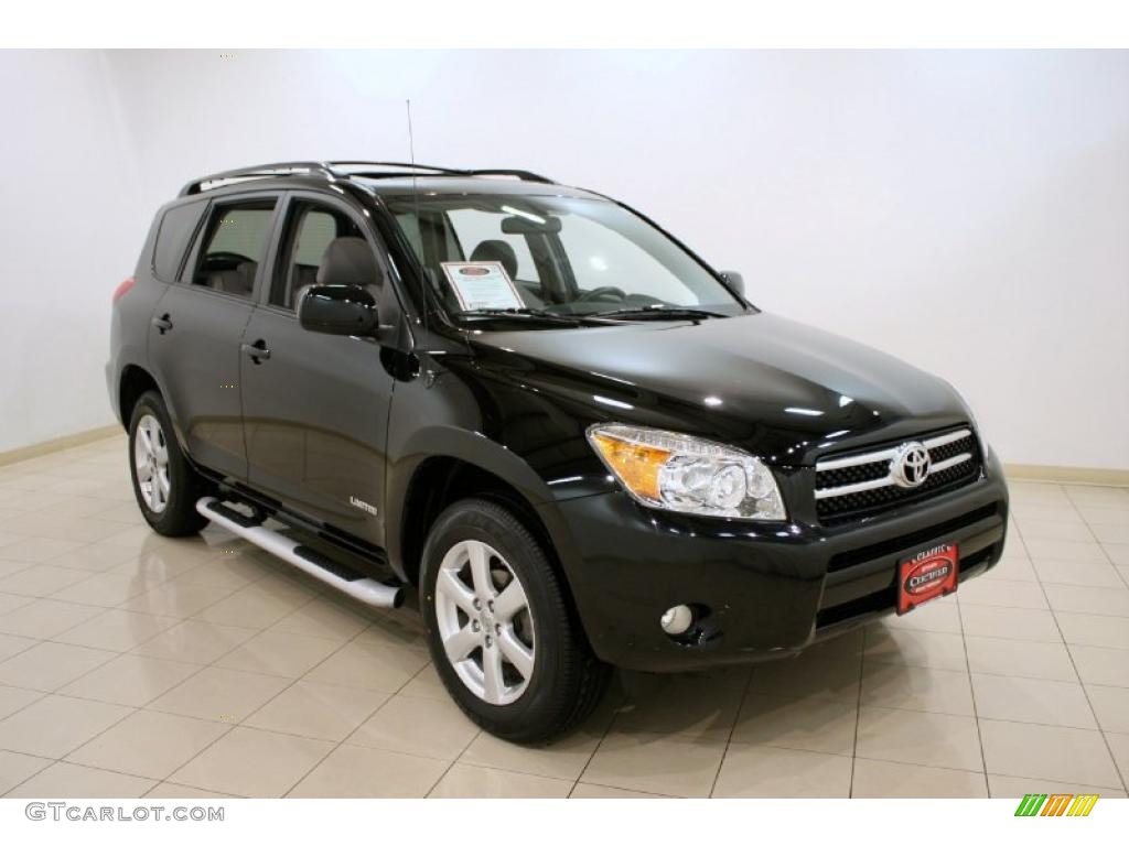 2008 RAV4 Limited 4WD - Black / Ash photo #1