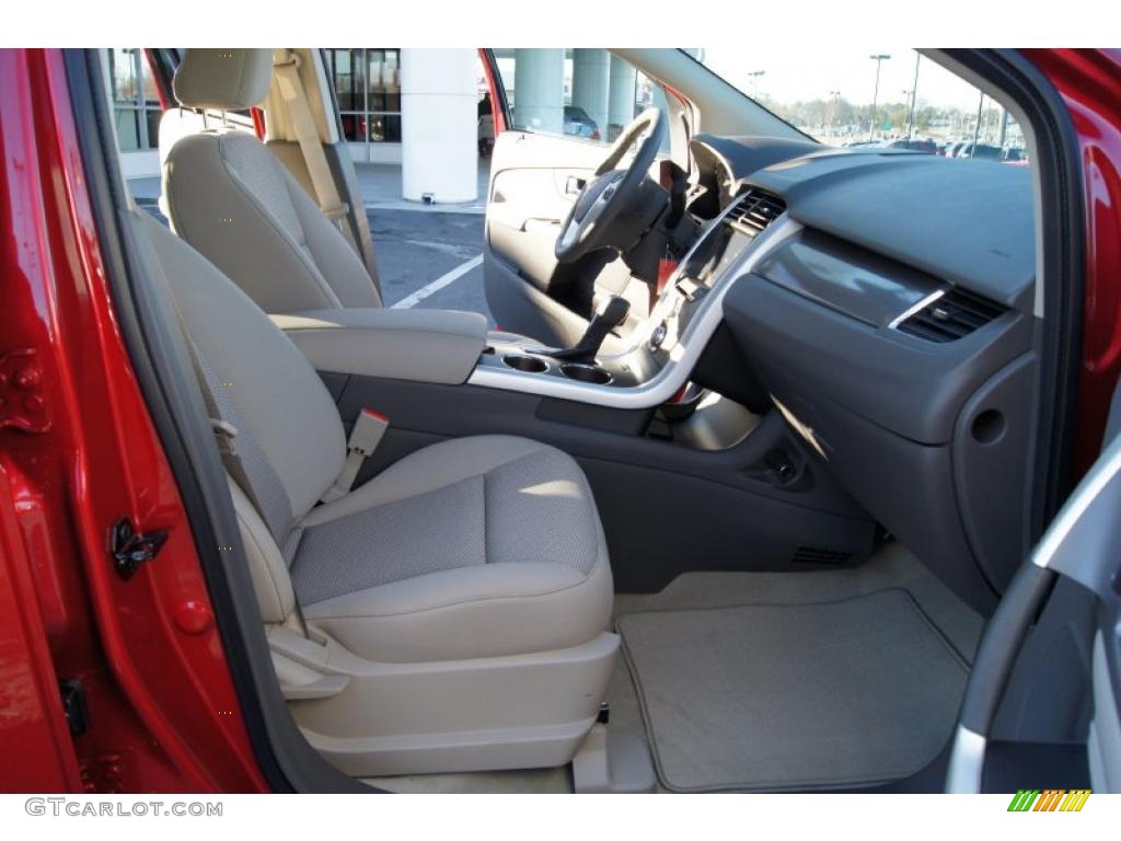 Medium Light Stone Interior 2011 Ford Edge SEL Photo #42891619