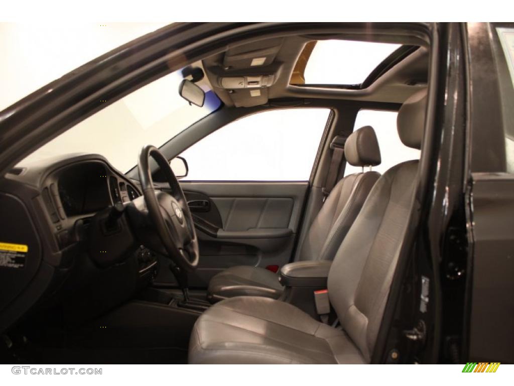 2006 Elantra GT Hatchback - Ebony Black / Gray photo #7