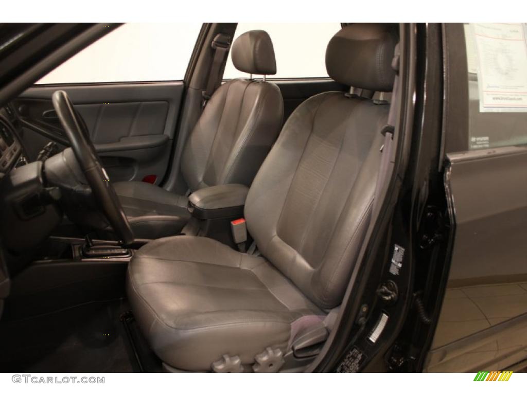 2006 Elantra GT Hatchback - Ebony Black / Gray photo #8