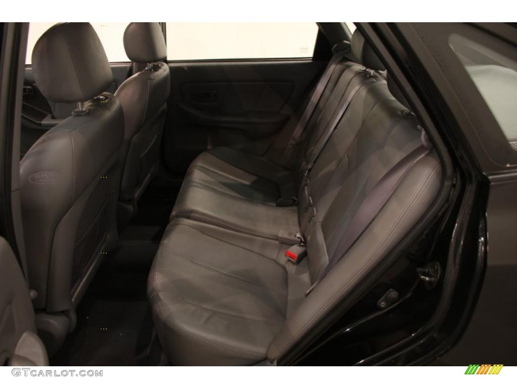 2006 Elantra GT Hatchback - Ebony Black / Gray photo #15
