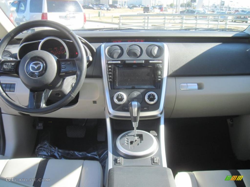 2008 CX-7 Grand Touring - Crystal White Pearl Mica / Sand photo #10