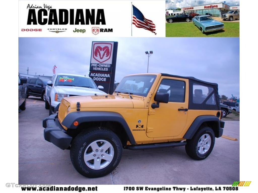 Detonator Yellow Jeep Wrangler