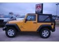 2008 Detonator Yellow Jeep Wrangler X 4x4  photo #2