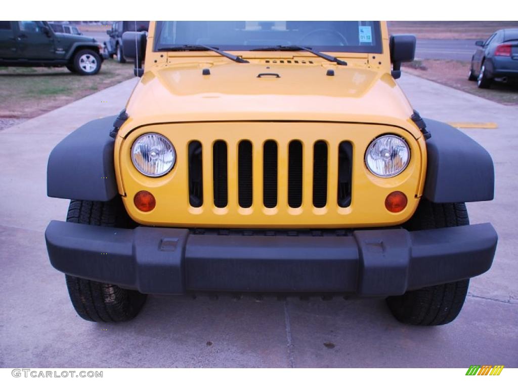 2008 Wrangler X 4x4 - Detonator Yellow / Dark Slate Gray/Medium Slate Gray photo #8