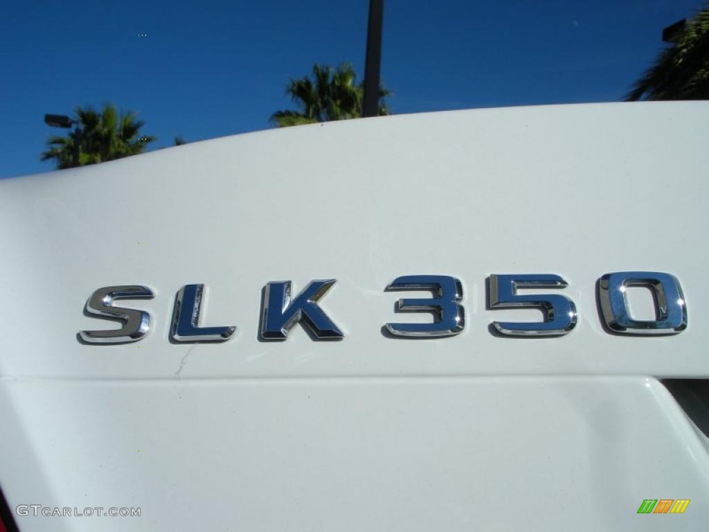 2008 SLK 350 Roadster - Arctic White / Black photo #14