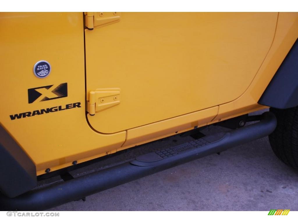 2008 Wrangler X 4x4 - Detonator Yellow / Dark Slate Gray/Medium Slate Gray photo #10